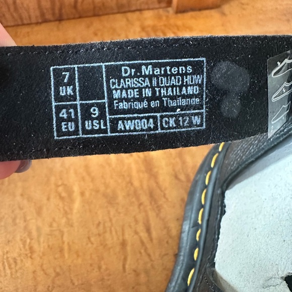 NWT Dr. Martens Black Clarissa II Quad Sandals with Stud Accents in size USW9 - Picture 5 of 7